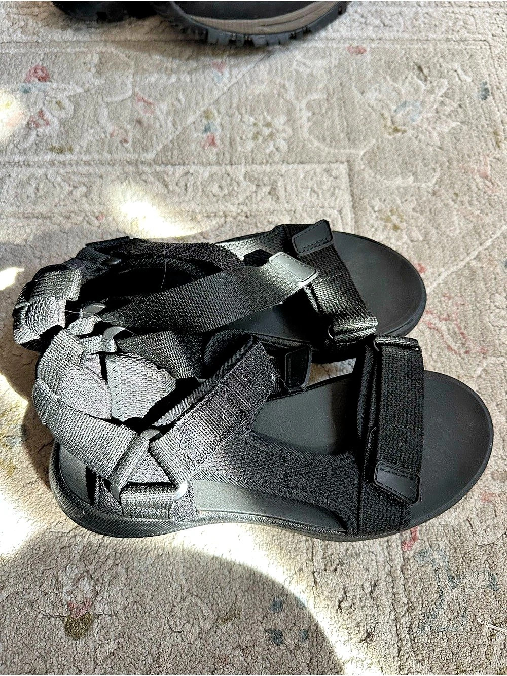 Zara Black Sport Sandals US 7